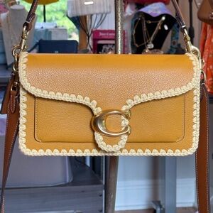 Coach Tabby 26 Shoulder/Crossbody Bag with Crochet Trim! NWOT